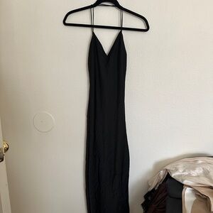 Topshop Elegant Black Backless Dress